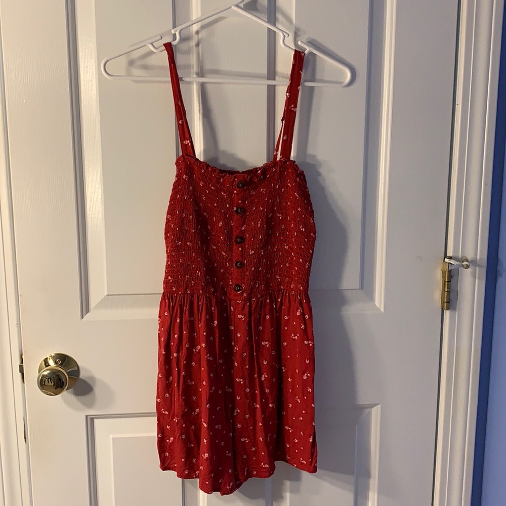 Hollister red romper - size S